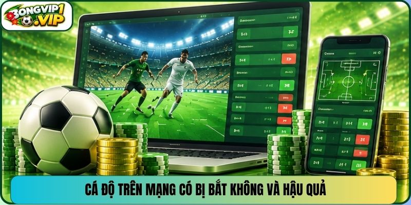 Cá độ trên mạng có bị bắt không và hậu quả