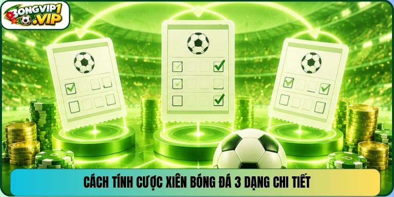 Cách tính cược xiên bóng đá 3 dạng chi tiết