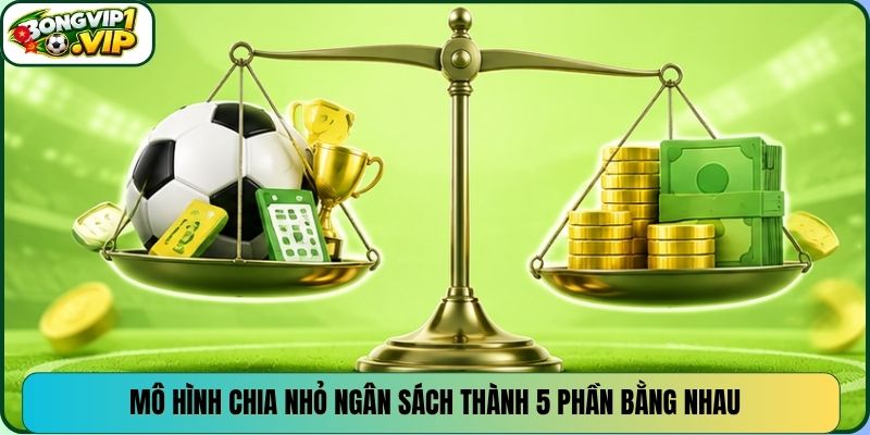 Mô hình chia nhỏ ngân sách thành 5 phần bằng nhau
